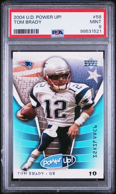 2004 Upper Deck Power Up! #58 Tom Brady PSA 9