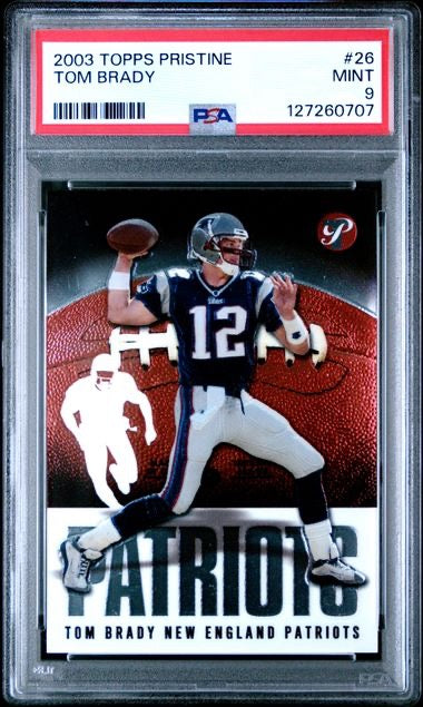 2003 Topps Prisitine #26 Tom Brady PSA 9