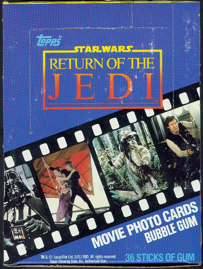 1983 TOPPS STAR WARS: RETURN OF THE JEDI WAX BOX - SERIES 1 - 36 WAX PACKS