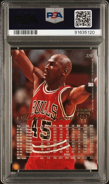 1994 Flair #326 Michael Jordan PSA 9