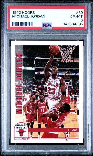 1992 Hopps #30 Michael Jordan PSA 6