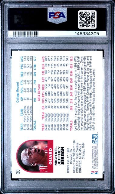 1992 Hopps #30 Michael Jordan PSA 6