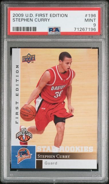 2009 Upper Deck First Edition #196 Stephen Curry Rookie RC PSA 9