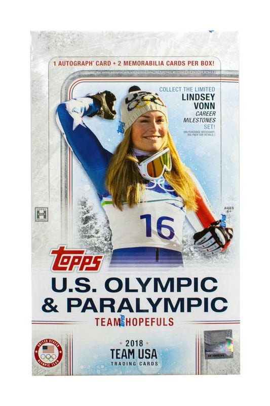 2018 Topps U.S. Olympic & Paralympic Hobby Box
