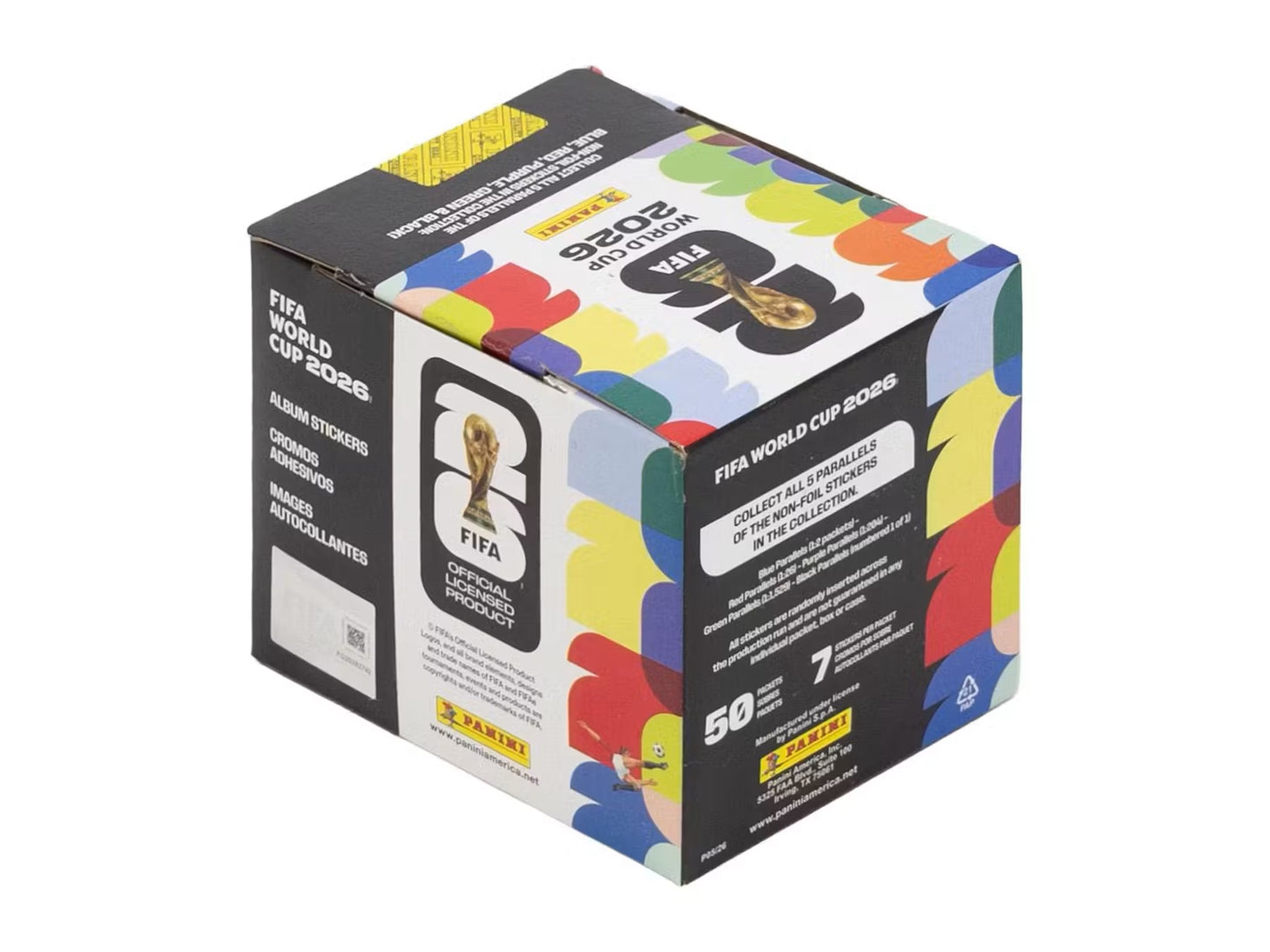 2026 Panini FIFA World Cup Soccer 50-Pack Sticker Box - U.S. Version