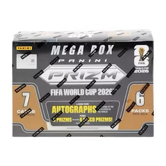 2026 Panini Prizm FIFA World Cup Soccer Mega Hobby Box