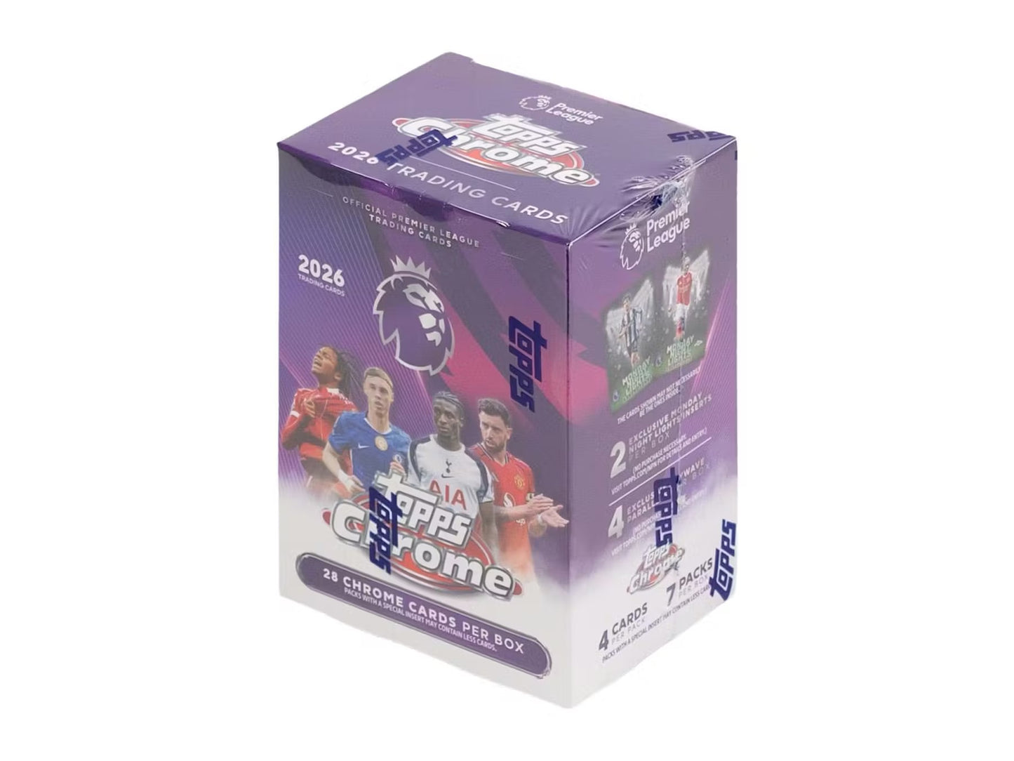 2026 Topps Chrome Premier League EPL Soccer 7-Pack Blaster Box