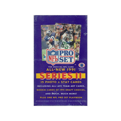 1991 NFL Pro Set Series 2 Hobby Box 36 Packs New