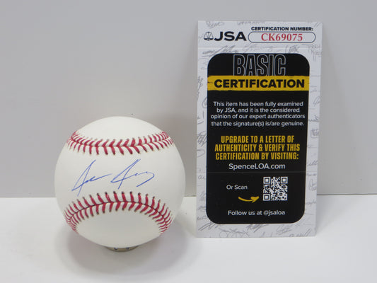 JACE JUNG SIGNED OML BASEBALL JSA2