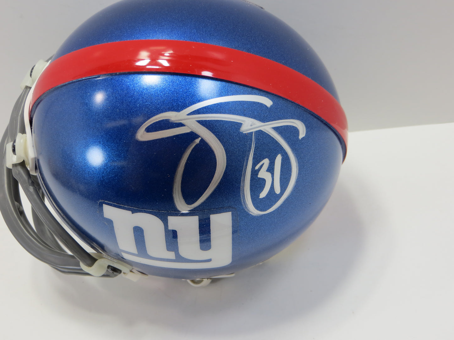 JASON SEHORN SIGNED NEW YORK NY GIANTS RIDDELL MINI HELMET JSA COA