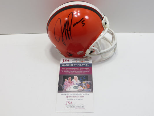 JEFF GARCIA SIGNED CLEVELAND BROWNS RIDDELL MINI HELMET JSA COA