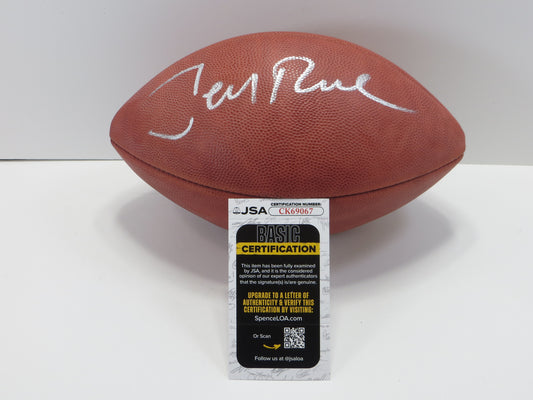 JERRY RICE SAN FRANCISCO 49ers RAIDERS SIGNED WILSON OFFICIAL NFL FOOTBALL JSA