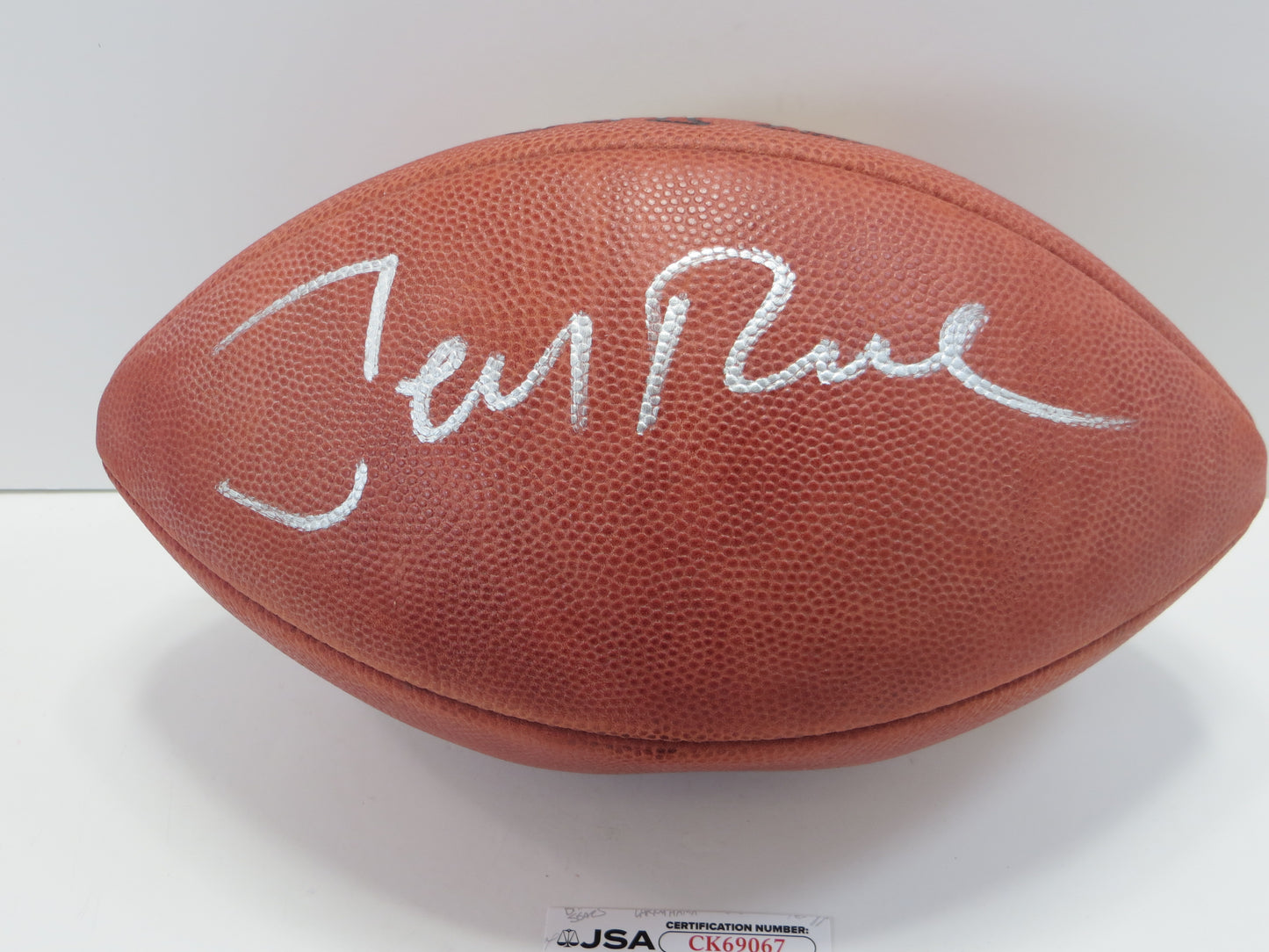 JERRY RICE SAN FRANCISCO 49ers RAIDERS SIGNED WILSON OFFICIAL NFL FOOTBALL JSA