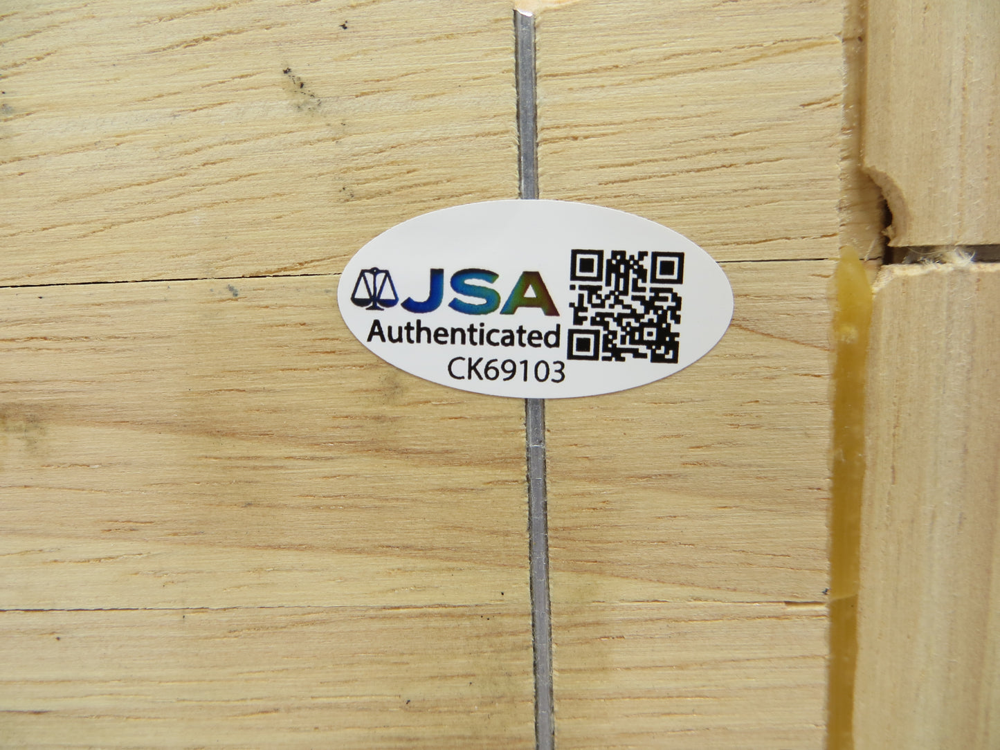 JERRY STACKHOUSE SIGNED FLOORBOARD JSA