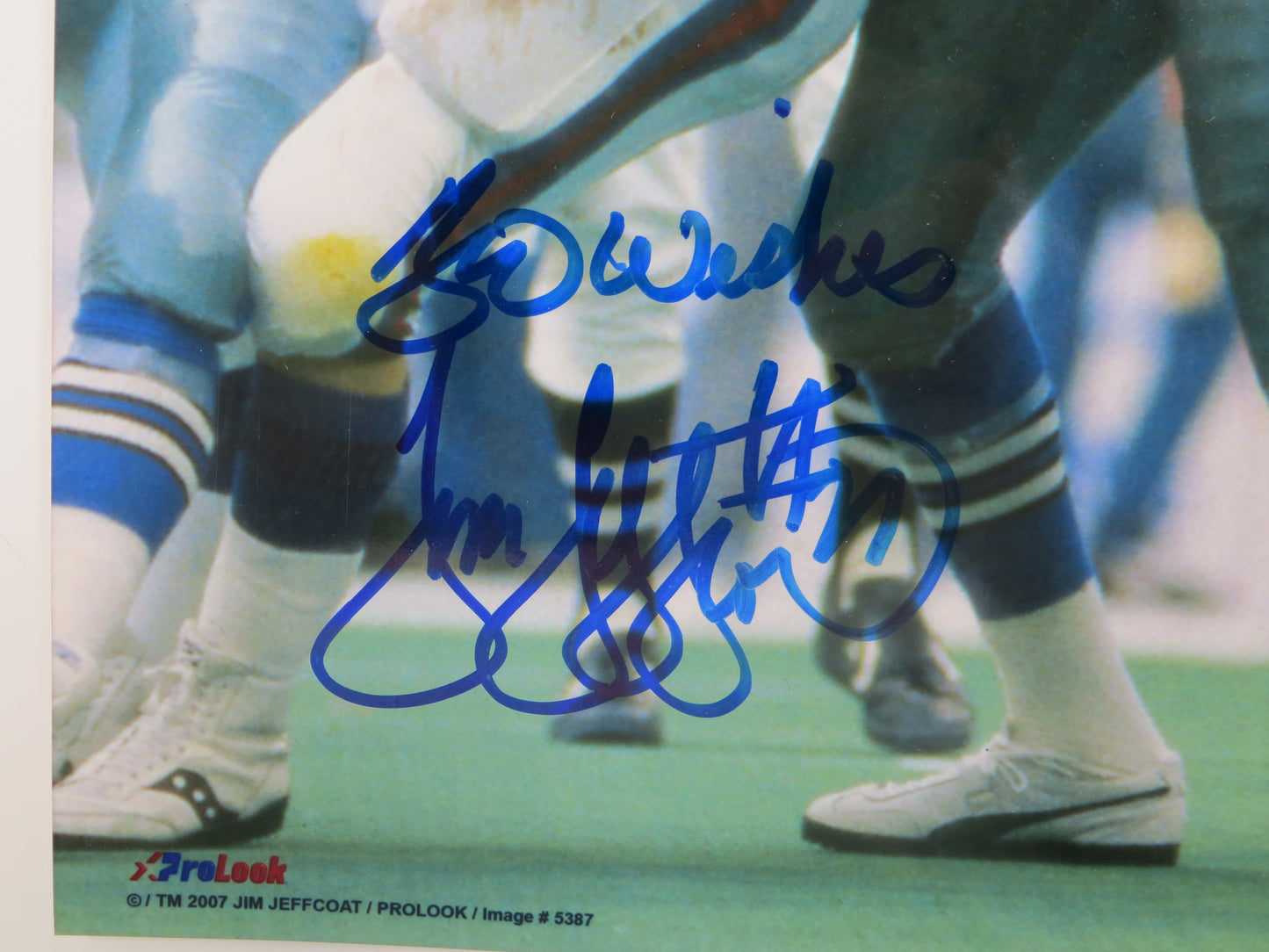 JIM JEFFCOAT SIGNED COWBOYS 8x10 JSA