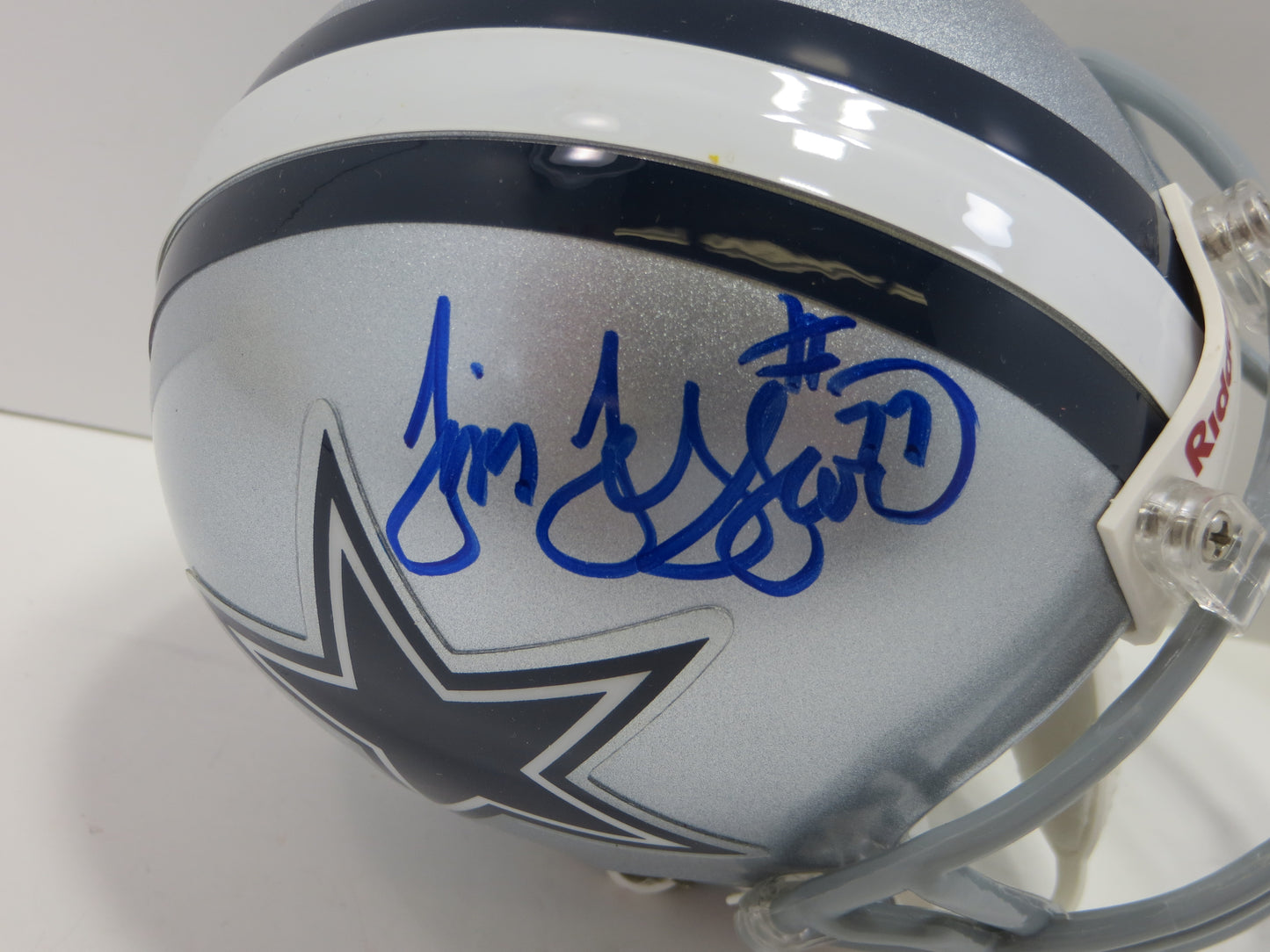 JIM JEFFCOAT SIGNED COWBOYS MINI JSA