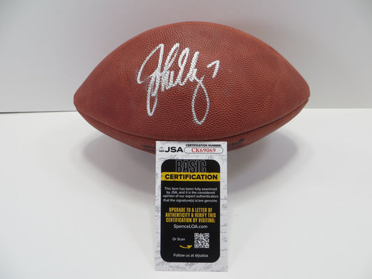 JOHN ELWAY DENVER BRONCOS SIGNED WILSON OFFICIAL NFL FOOTBALL JSA COA