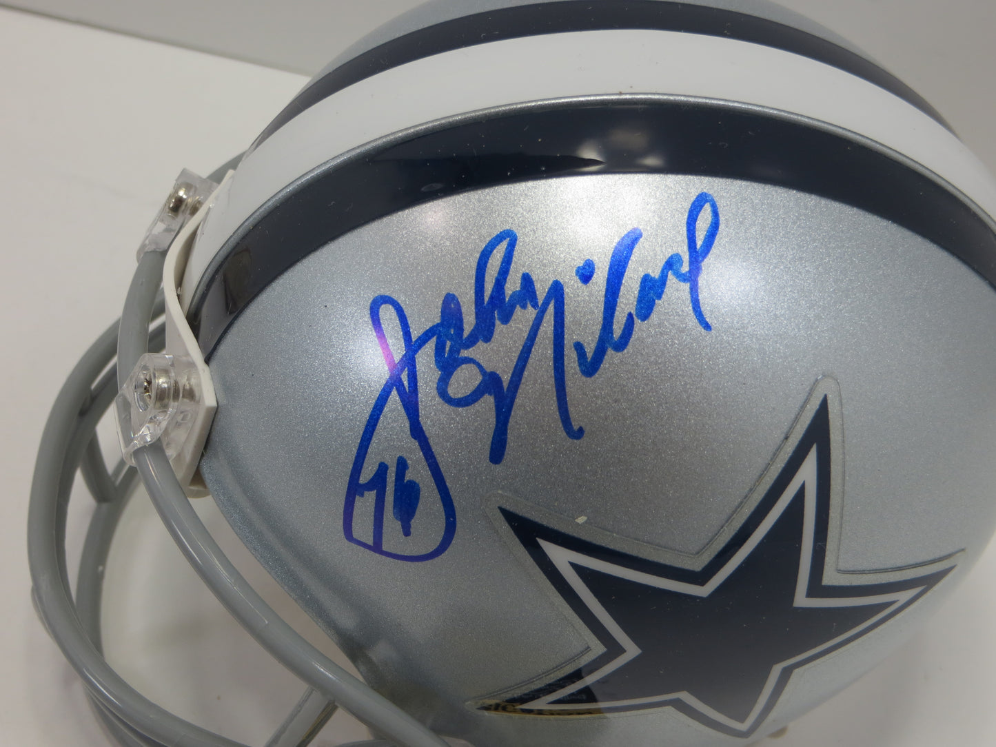 JOHN NILAND SIGNED DALLAS COWBOYS RIDDELL MINI HELMET JSA COA