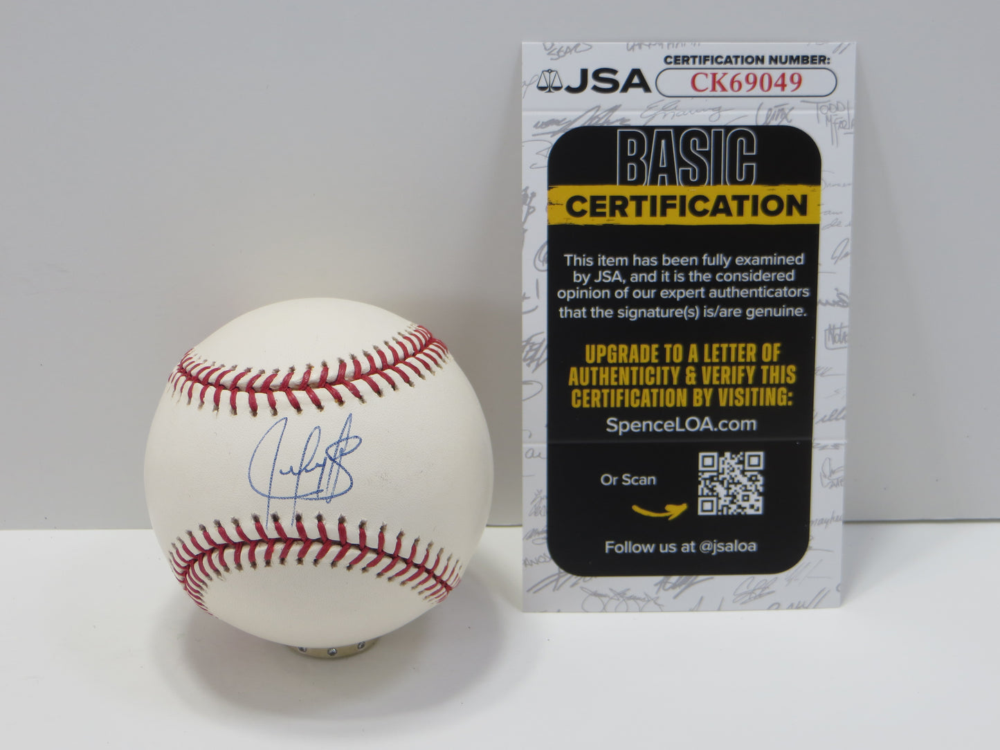 JUAN GONZALEZ SIGNED BASEBALL JSA