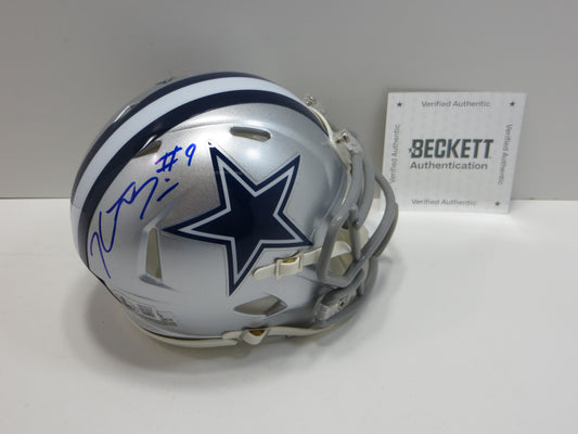 KaVONTE TURPIN SIGNED DALLAS COWBOYS MINI HELMET TCU Horned Frogs BAS COA
