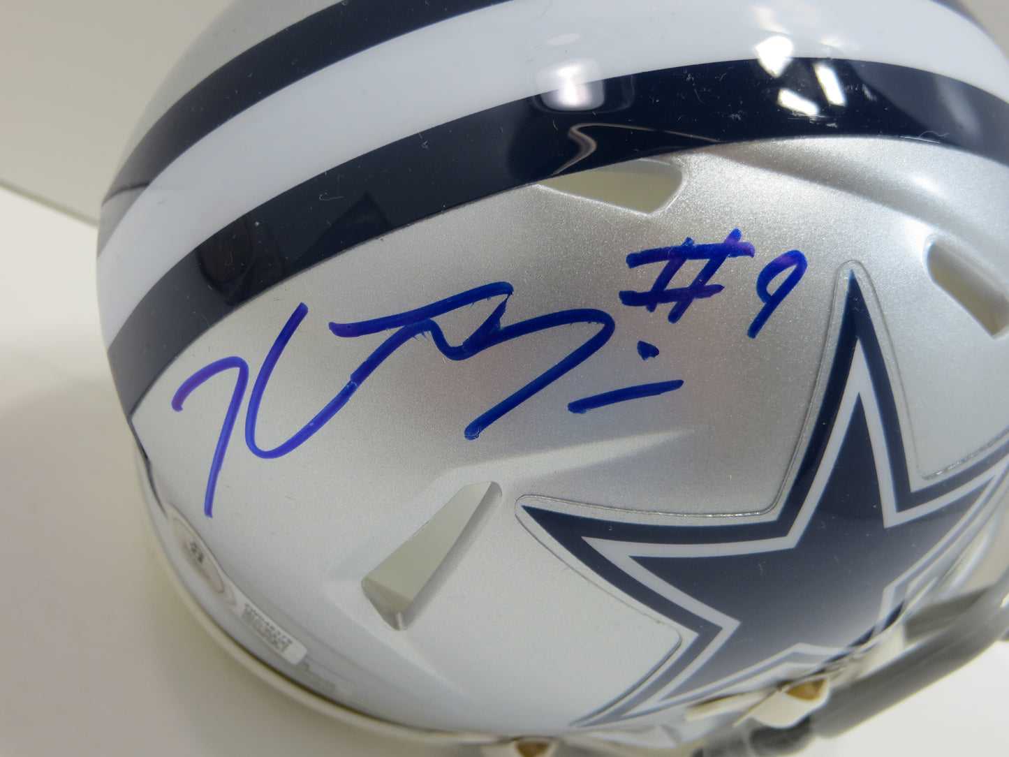 KaVONTE TURPIN SIGNED DALLAS COWBOYS MINI HELMET TCU Horned Frogs BAS COA