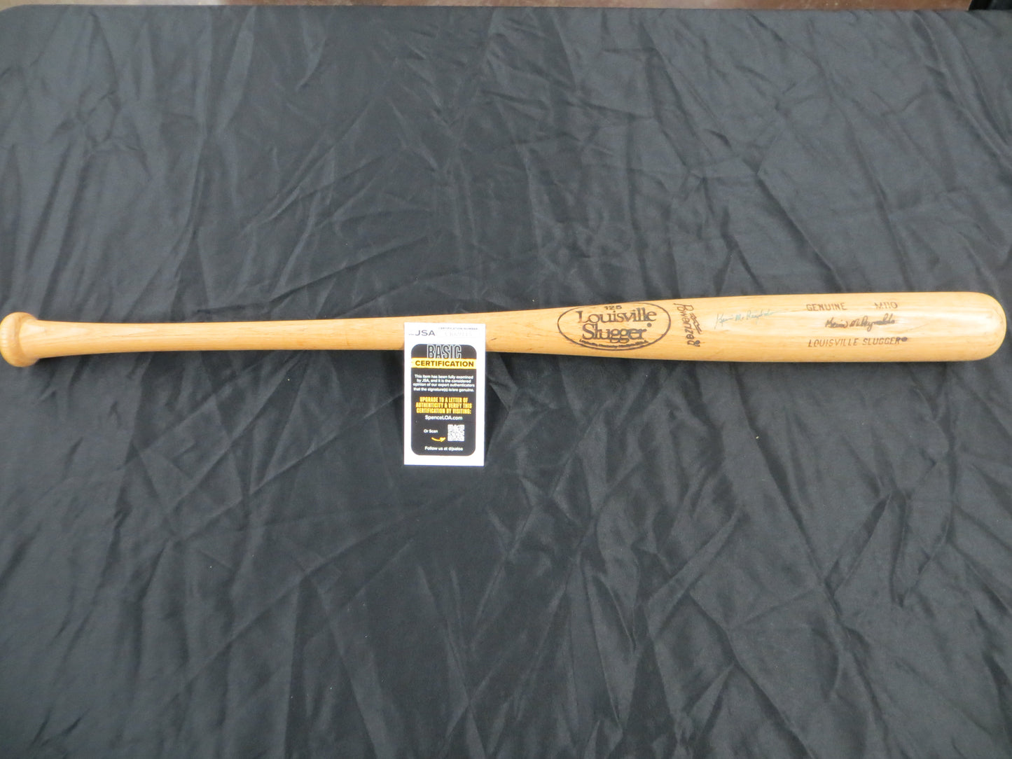 KEVIN McREYNOLDS SIGNED GAME USED LOUISVILLE SLUGGER BAT NY METS JSA