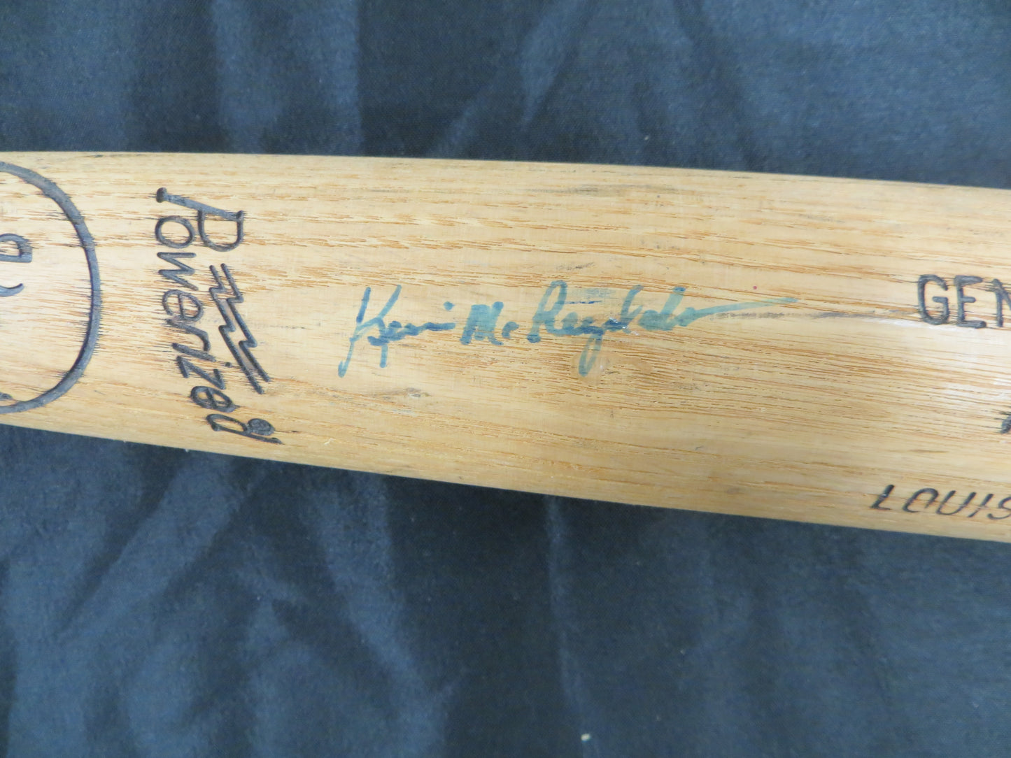 KEVIN McREYNOLDS SIGNED GAME USED LOUISVILLE SLUGGER BAT NY METS JSA