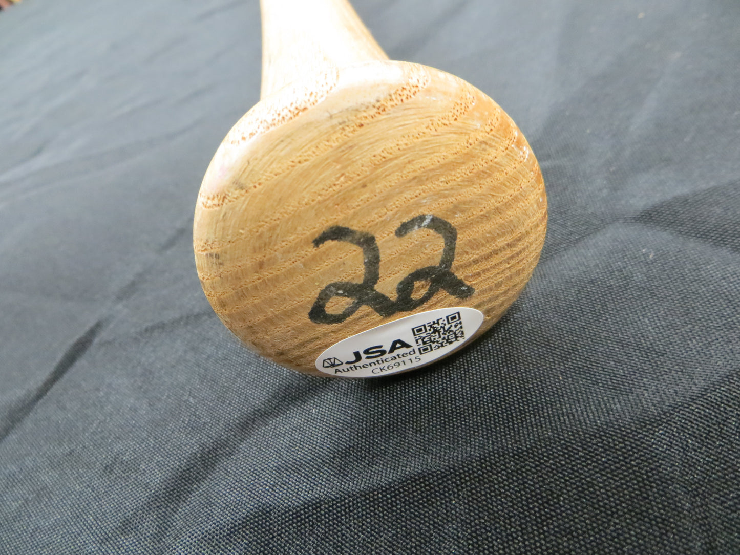 KEVIN McREYNOLDS SIGNED GAME USED LOUISVILLE SLUGGER BAT NY METS JSA
