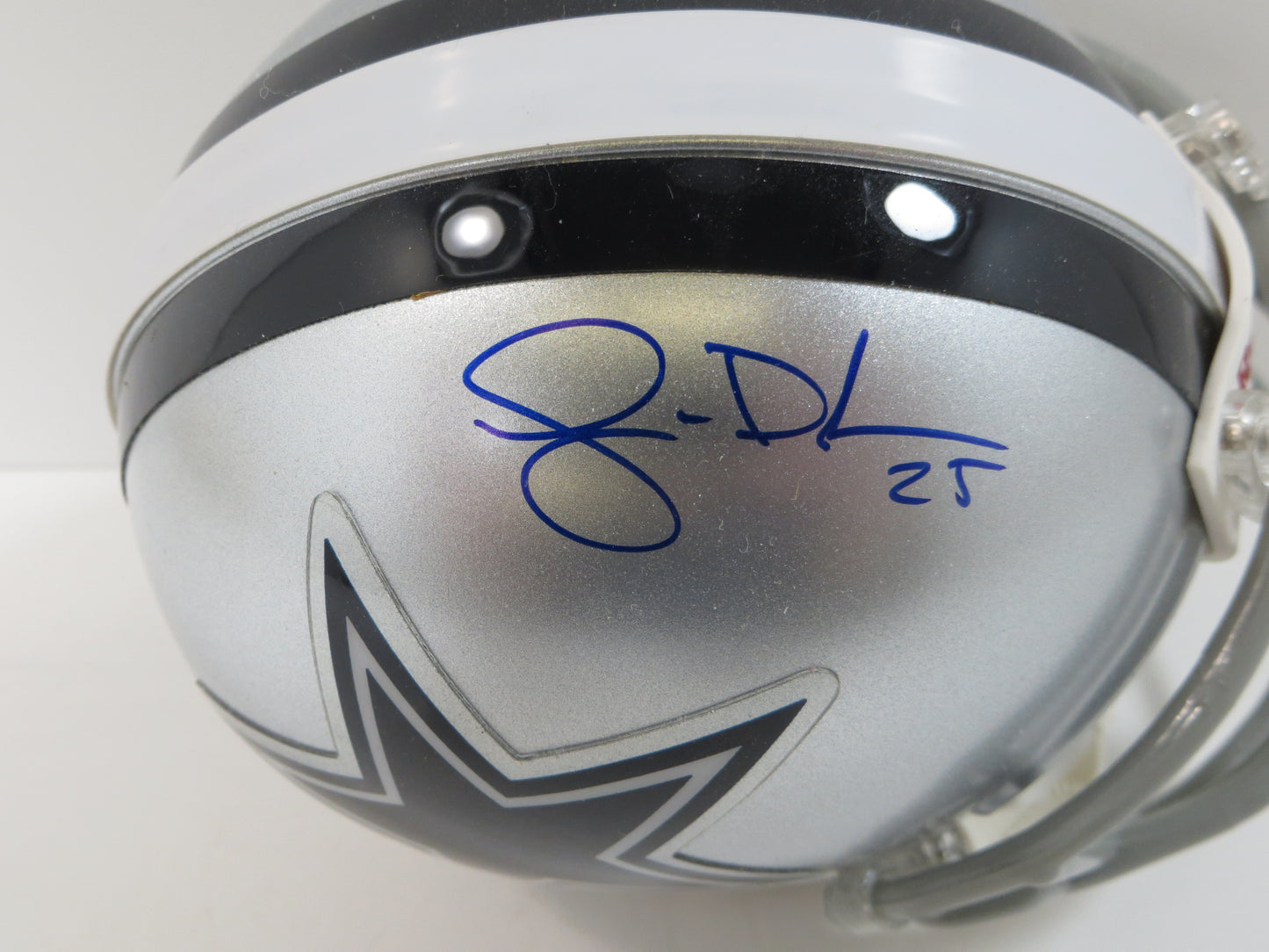 LANCE DUNBAR SIGNED DALLAS COWBOYS MINI HELMET SMU Mustangs JSA COA