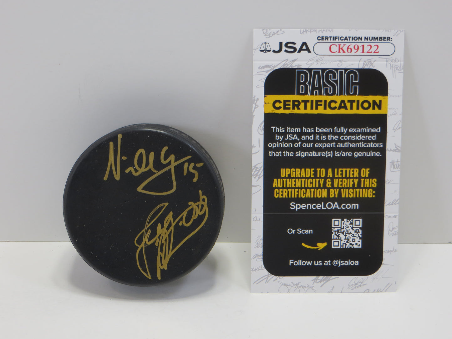 LEHITENIN plus 1 SIGNED PUCK JSA