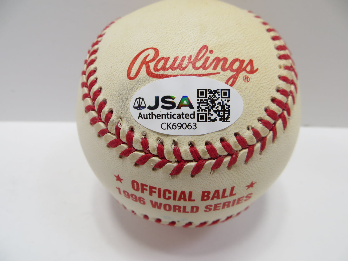 MARIANO RIVERA SIGNED WORLD SERIES BASEBALL JSA