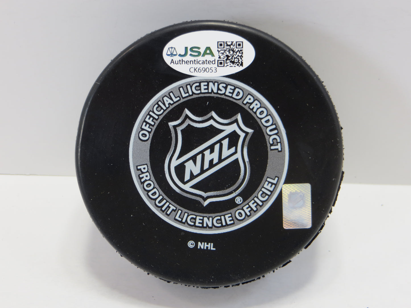 MIKE MODANO SIGNED NEW LOGO PUCK JSA