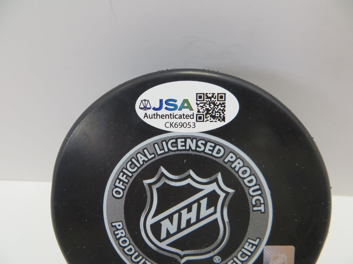 MIKE MODANO SIGNED NEW LOGO PUCK JSA