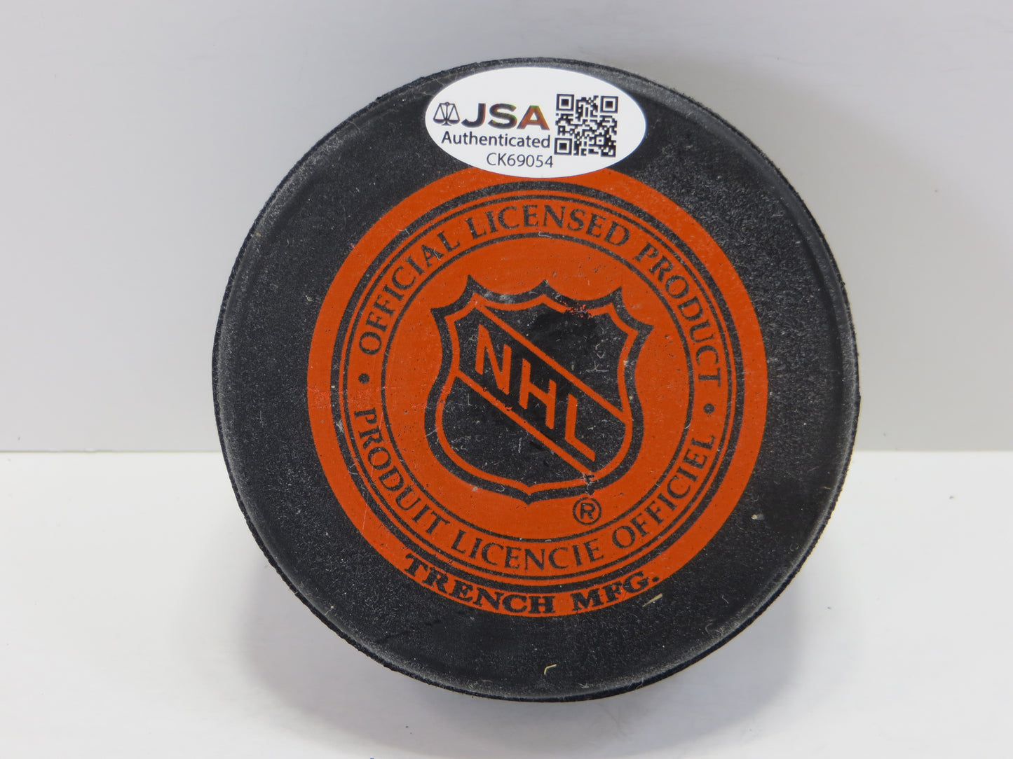 MIKE MODANO SIGNED ORIGINAL LOGO PUCK JSA
