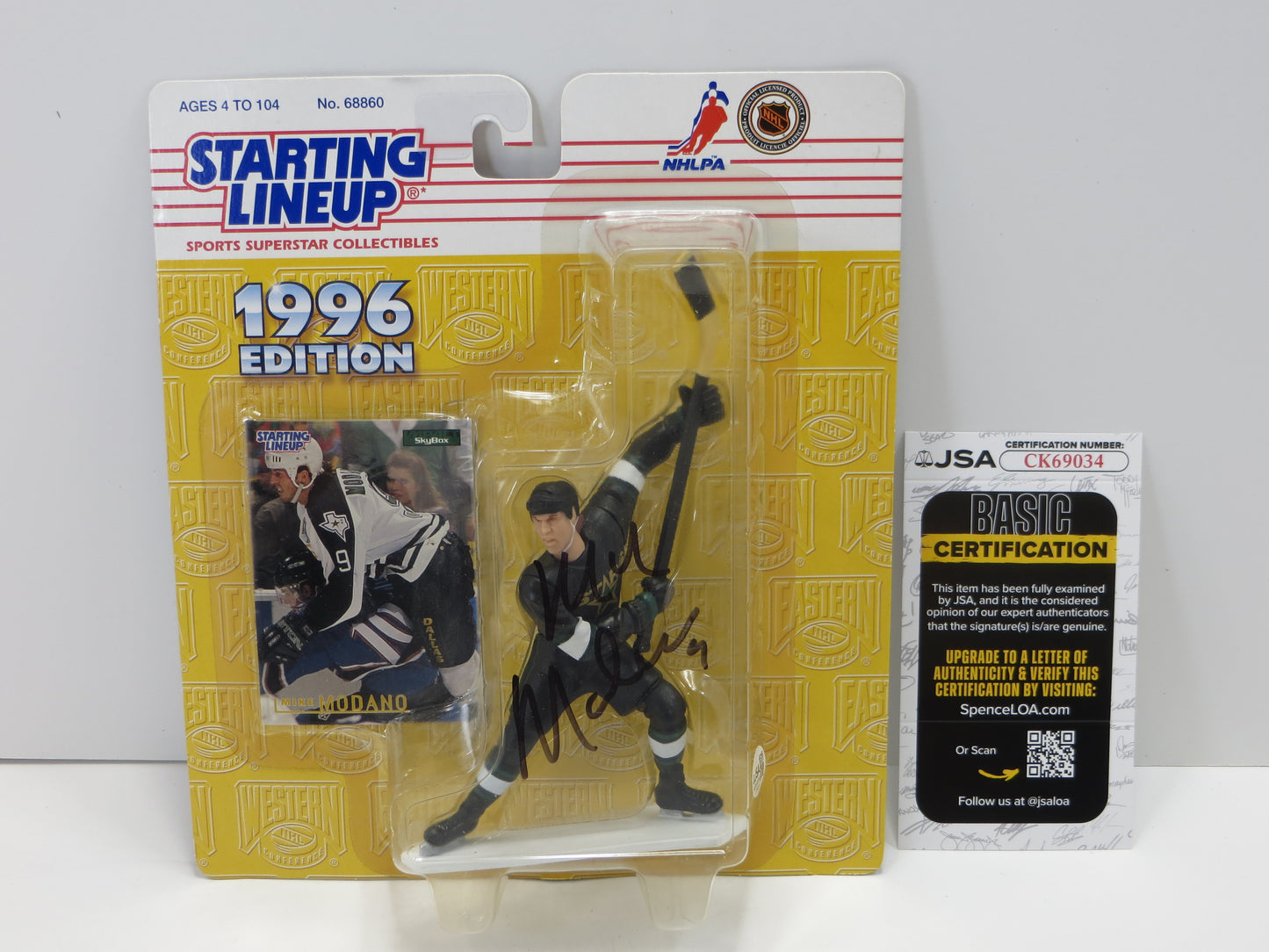 MIKE MODANO SIGNED STARTING LINEUP JSA