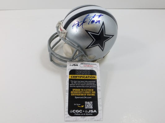 MORRIS MO CLAIBORNE SIGNED DALLAS COWBOYS MINI HELMET LSU JSA COA