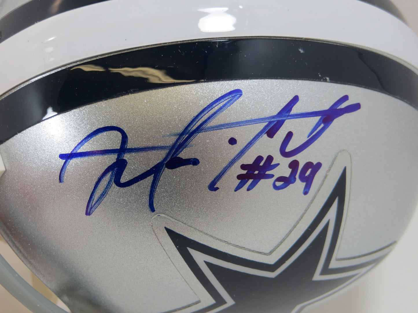 MORRIS MO CLAIBORNE SIGNED DALLAS COWBOYS MINI HELMET LSU JSA COA