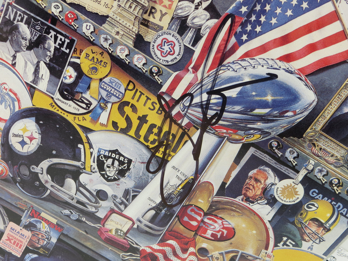OTIS ANDERSON NEW YORK GIANTS SIGNED SUPER BOWL XXV PROGRAM JSA COA