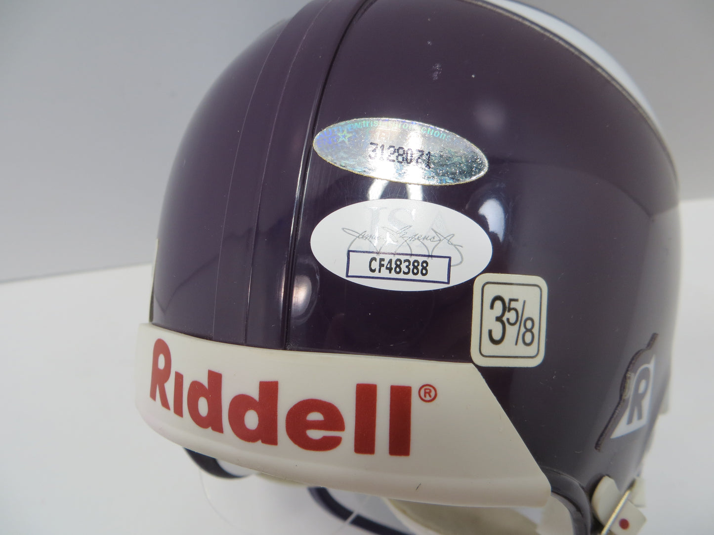 PAUL KRAUSE SIGNED MINNESOTA VIKINGS RIDDELL MINI HELMET w/HOF 98 JSA COA