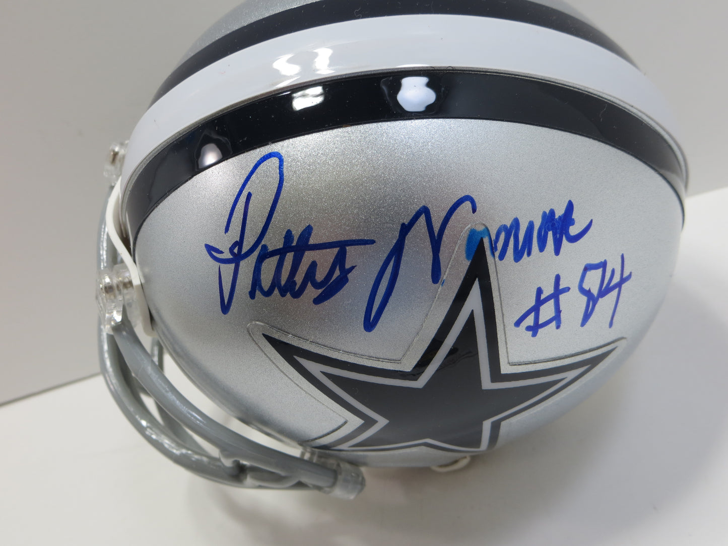 PETTIS NORMAN SIGNED DALLAS COWBOYS RIDDELL MINI HELMET JSA COA