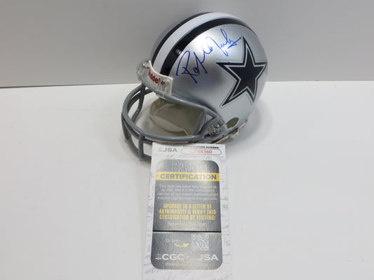 RALPH NEELY SIGNED DALLAS COWBOYS RIDDELL MINI HELMET JSA COA