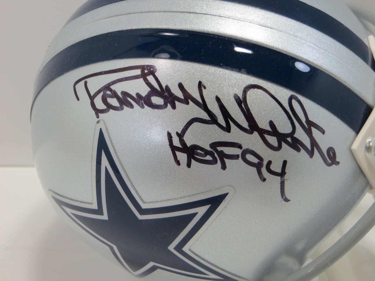 RANDY WHITE SIGNED DALLAS COWBOYS RIDDELL MINI HELMET w/HOF Maryland JSA