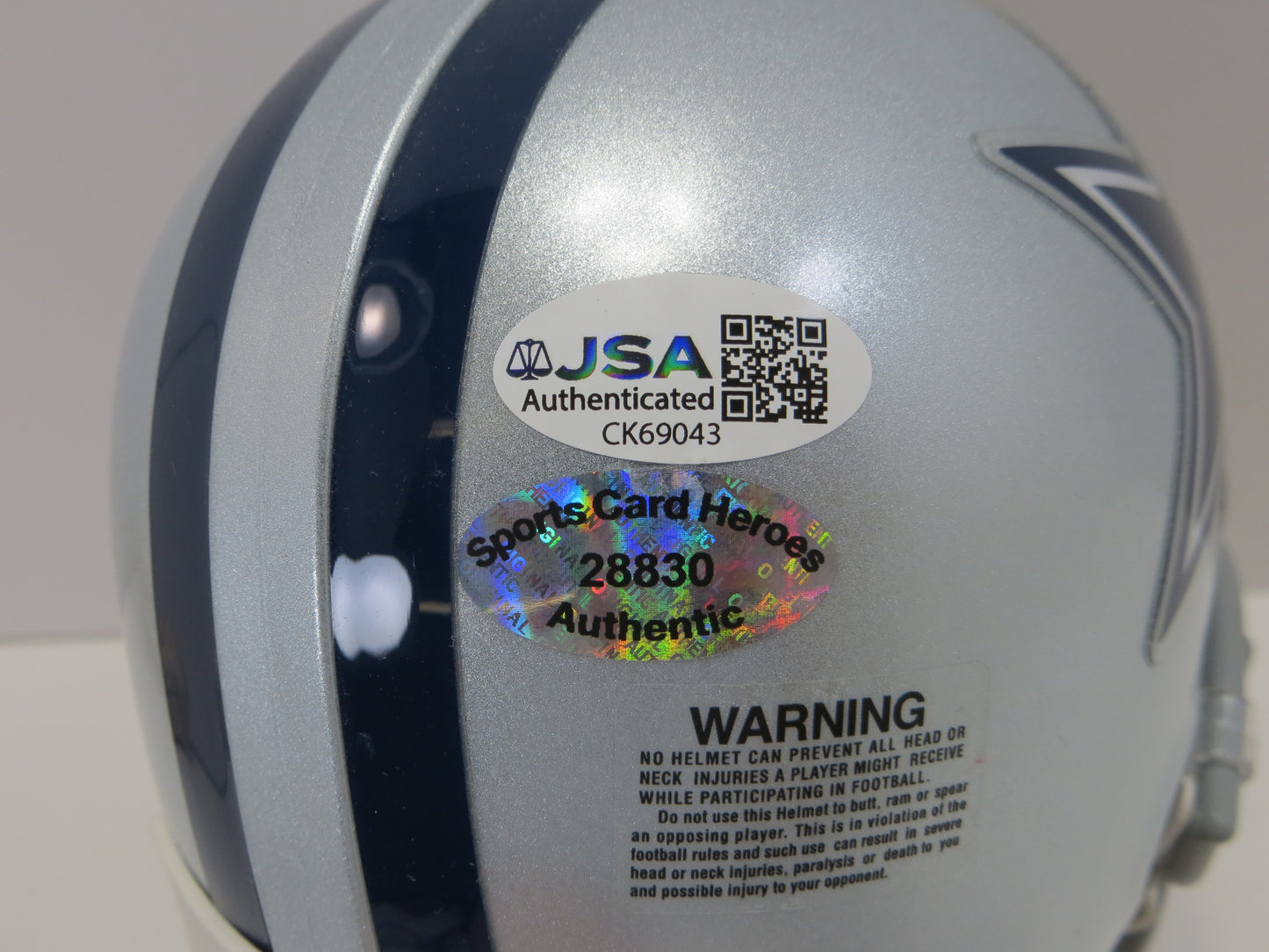 RANDY WHITE SIGNED DALLAS COWBOYS RIDDELL MINI HELMET w/HOF Maryland JSA