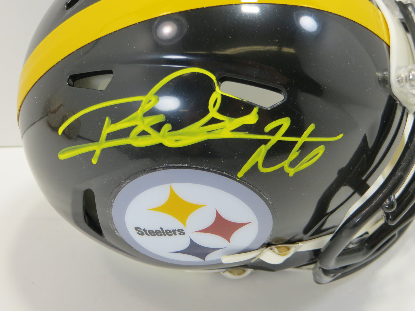 ROD WOODSON SIGNED PITTSBURGH STEELERS RIDDELL MINI HELMET Purdue JSA COA