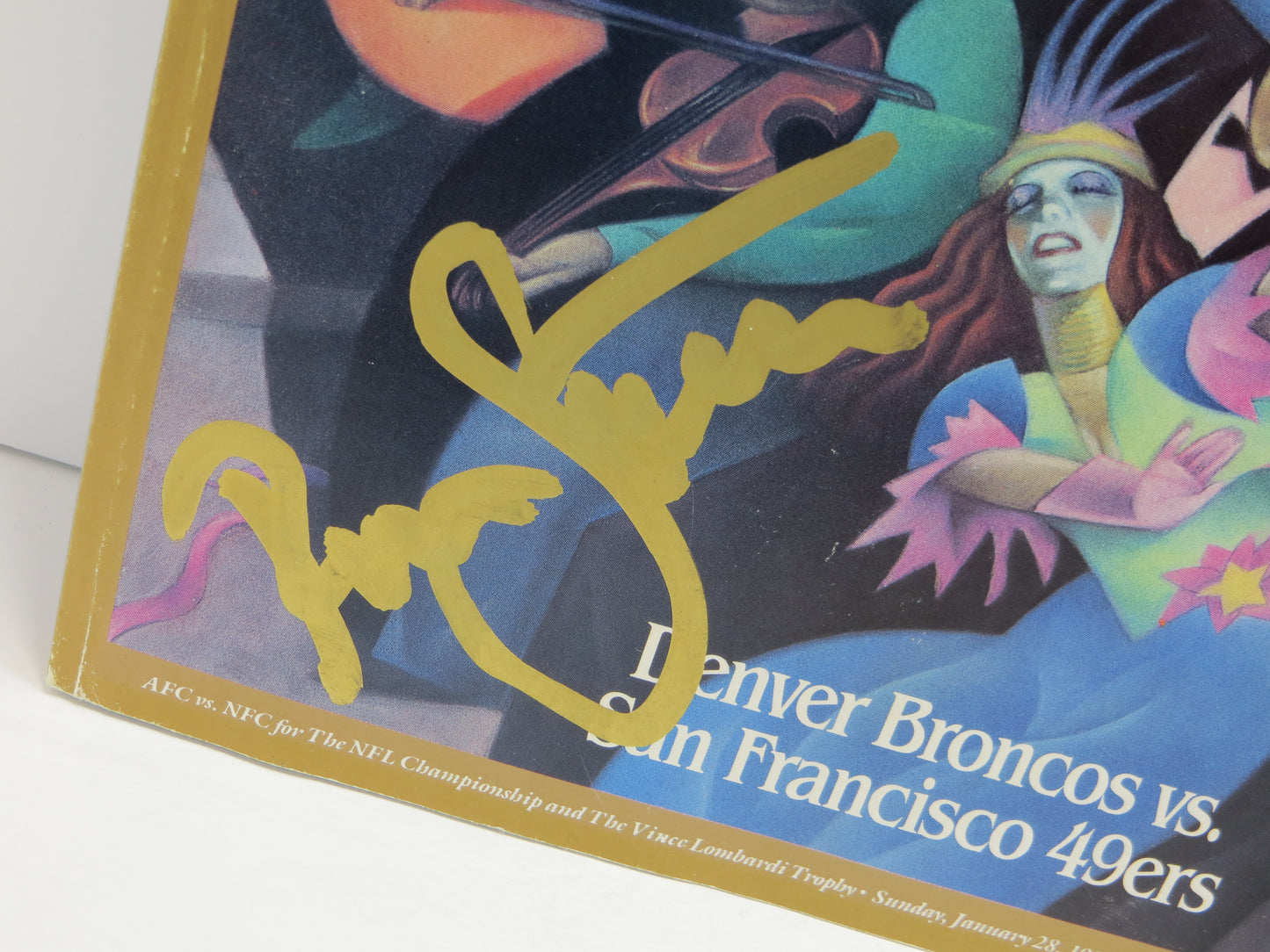 RONNIE LOTT San Francisco 49ers SIGNED Official Super Bowl XXIV PROGRAM JSA COA