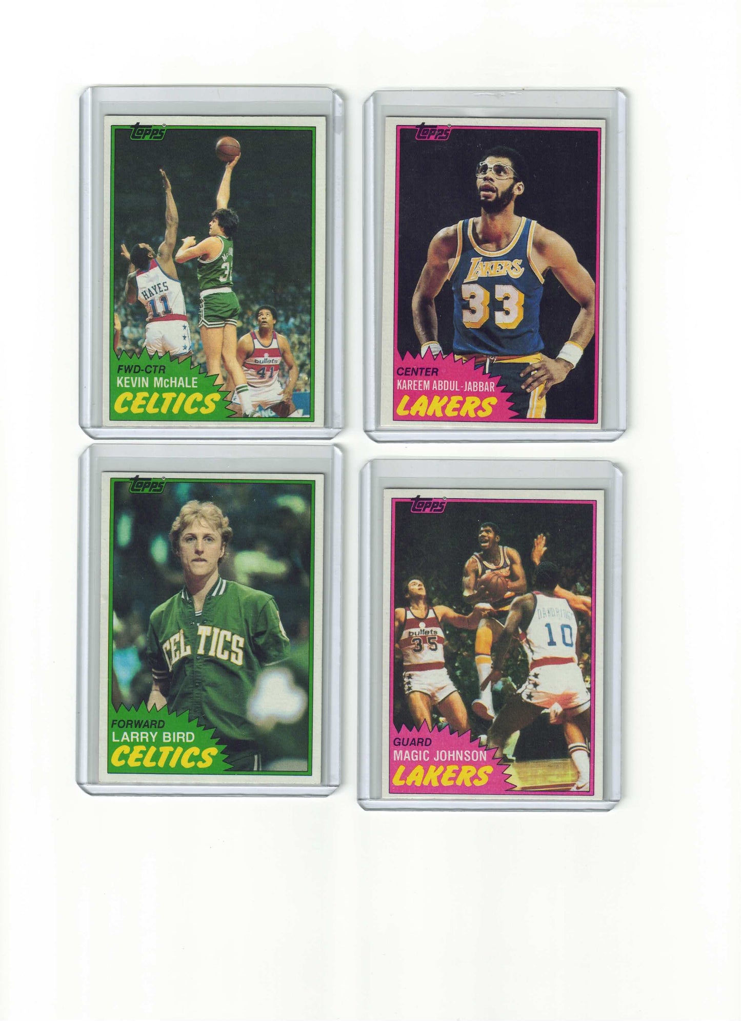 1981-82 TOPPS BASKETBALL COMPLETE SET 1-198 BIRD MAGIC MCHALE RC EX-MT
