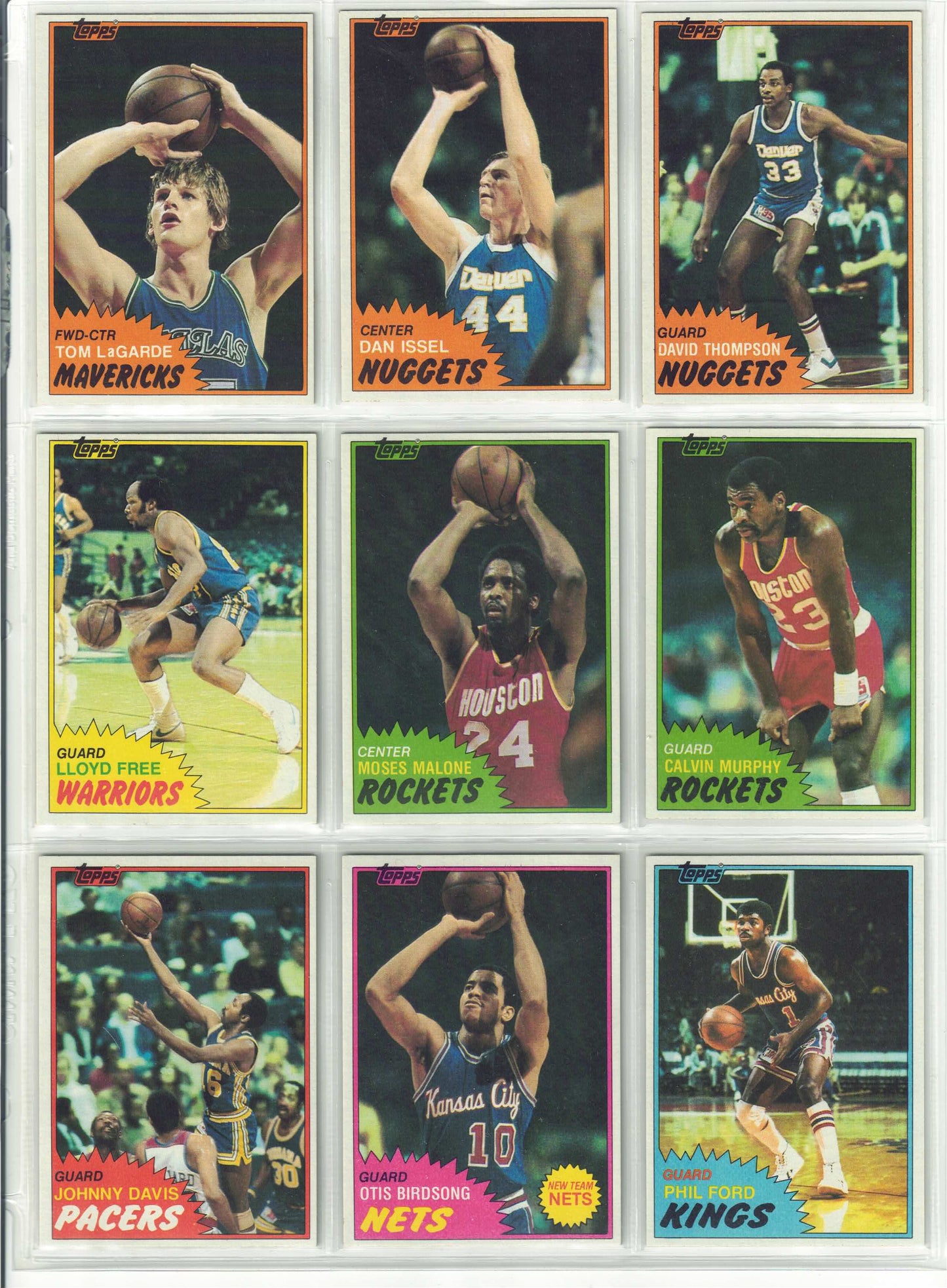 1981-82 TOPPS BASKETBALL COMPLETE SET 1-198 BIRD MAGIC MCHALE RC EX-MT