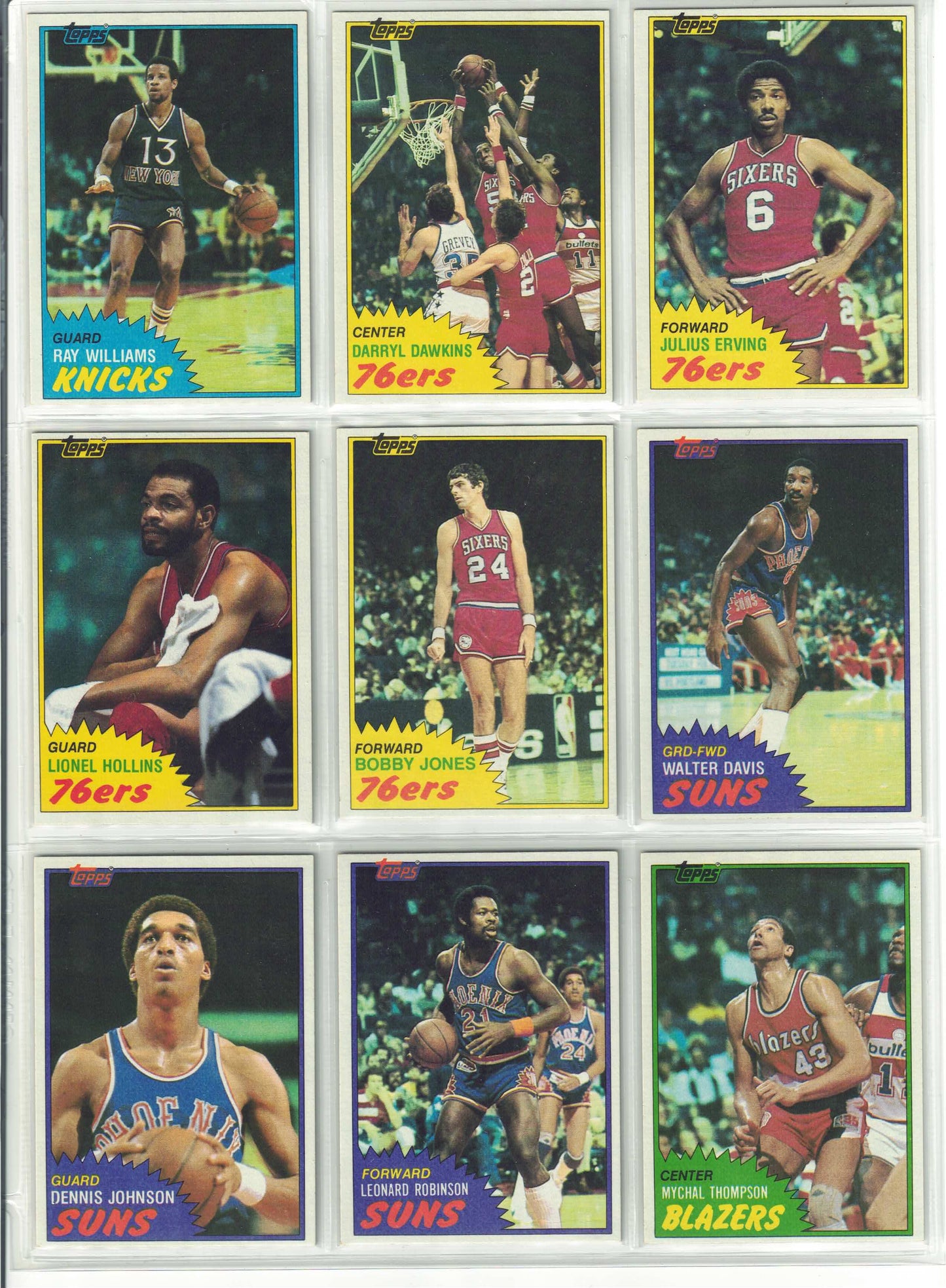 1981-82 TOPPS BASKETBALL COMPLETE SET 1-198 BIRD MAGIC MCHALE RC EX-MT