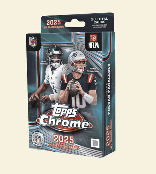 2025 Topps Chrome Football Hanger Box
