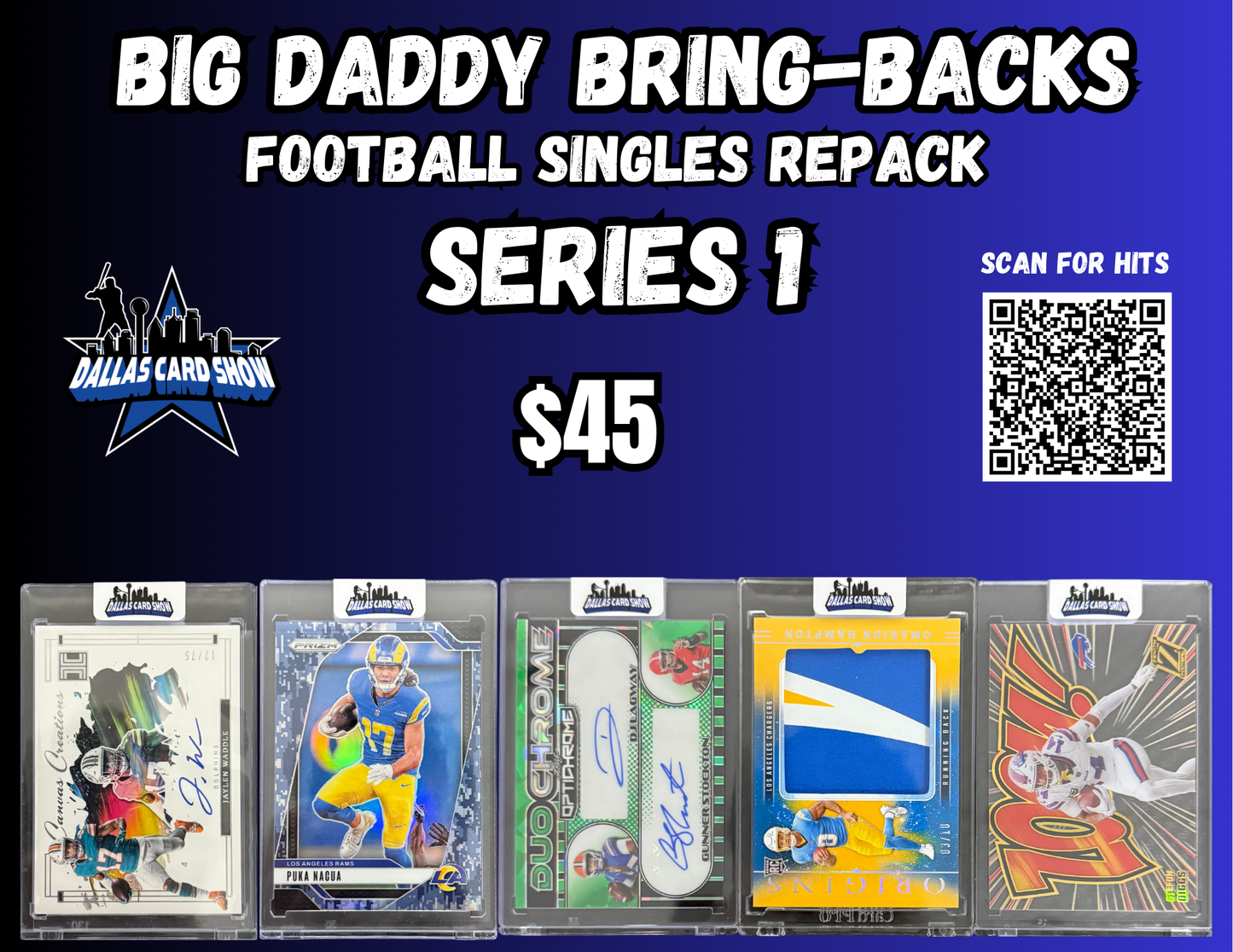 Big Daddy Bring-Backs $45 Football Single Repack Series 1